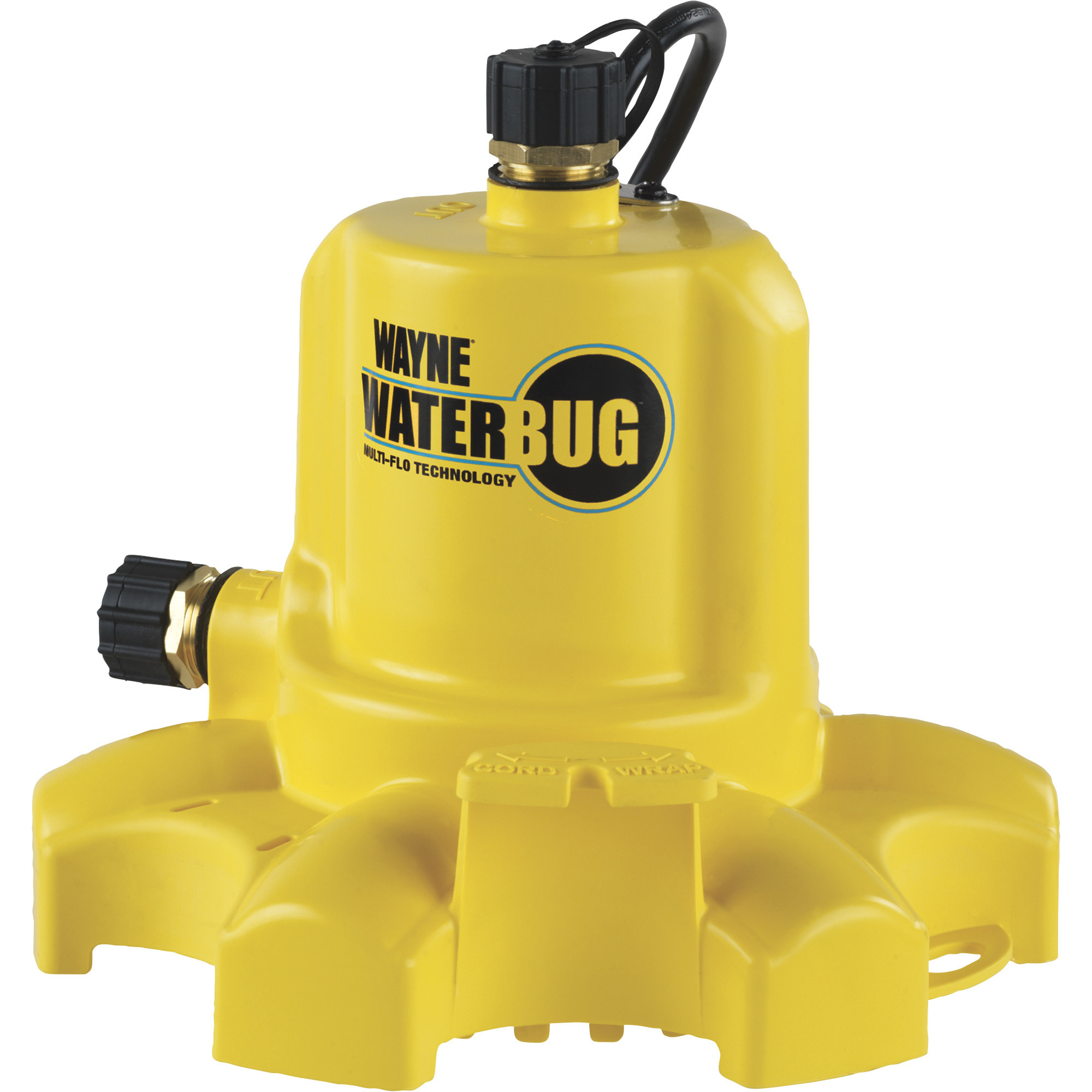 Wayne WaterBug Submersible Utility Pump, 1200 GPH, 3/4in. Port, Model# WWB